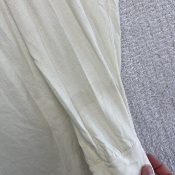 Rip N Dip Cream/Off-white Long Sleeve Pocket T-Shirt Prayer Hands Sleeve L READ* - Picture 8 of 16